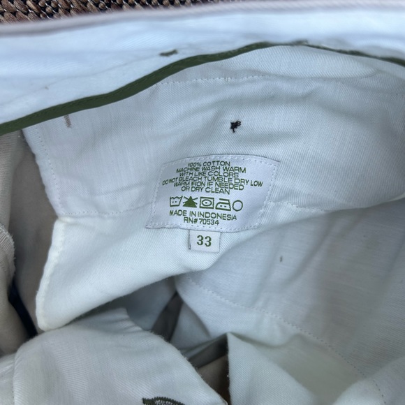 ORVIS pleated khaki chino pants - Picture 3 of 4